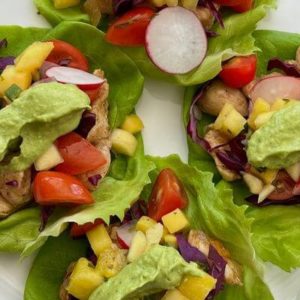 Tropical Lettuce Wrap Tacos