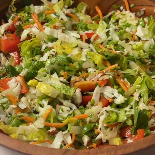 Snap pea salad