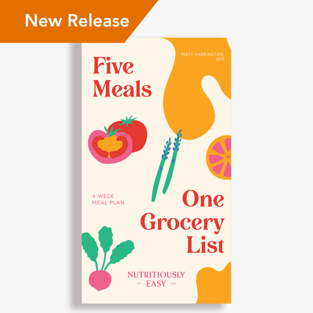 5 Meals 1 Grocery List Ebook Cover